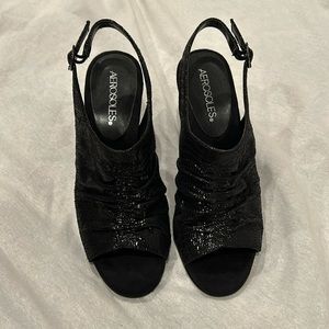 Aerosols black heels size 7